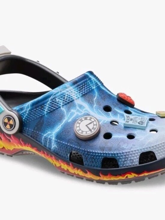 Crocs Back to The Future Classic Clogs Jibbitz Light Up Size 8M - (211503-90H) main image 4